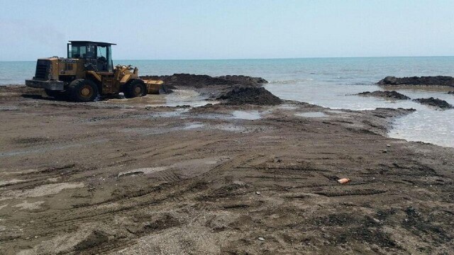 پایان برداشت غیرمجاز ماسه از ساحل جویبار