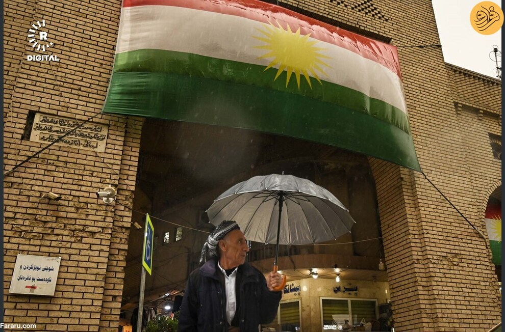 بارش باران در کردستان عراق