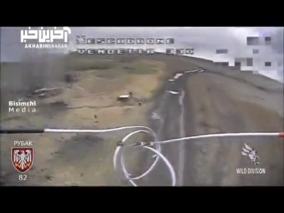 نبرد تن به تن پهپاد انتحاری اوکراین با سرباز روس