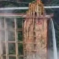 ساخت آبشار مصنوعی زیبا در کشور چین
