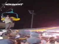 سرنگون شدن یک امدادگر در حین نجات دختر بچه