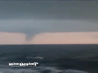 لحظه هولناک از یک اتفاق طبیعی در خلیج فارس