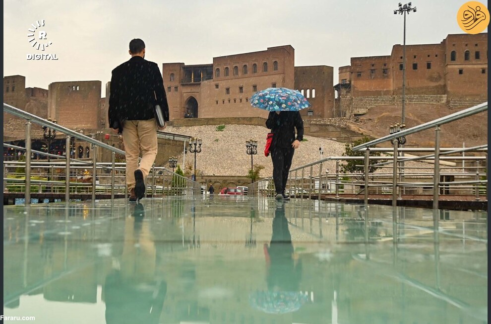 بارش باران در کردستان عراق