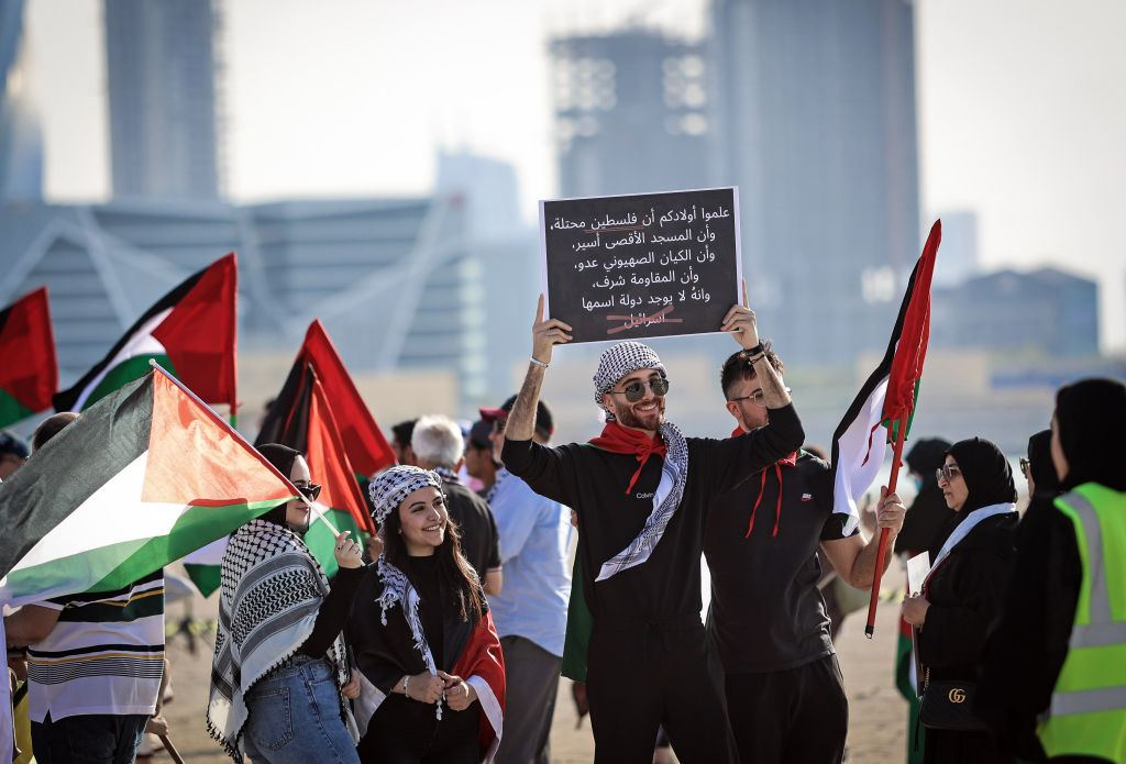 تظاهرات بحرینی‌ها در همبستگی با ملت فلسطین