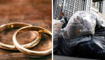 کشف یک حلقه طلا در دل 20 تُن زباله