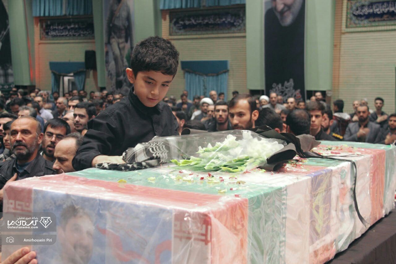 وداع گرگانی‌ها با پیکر اولین شهید مدافع حرم گلستان