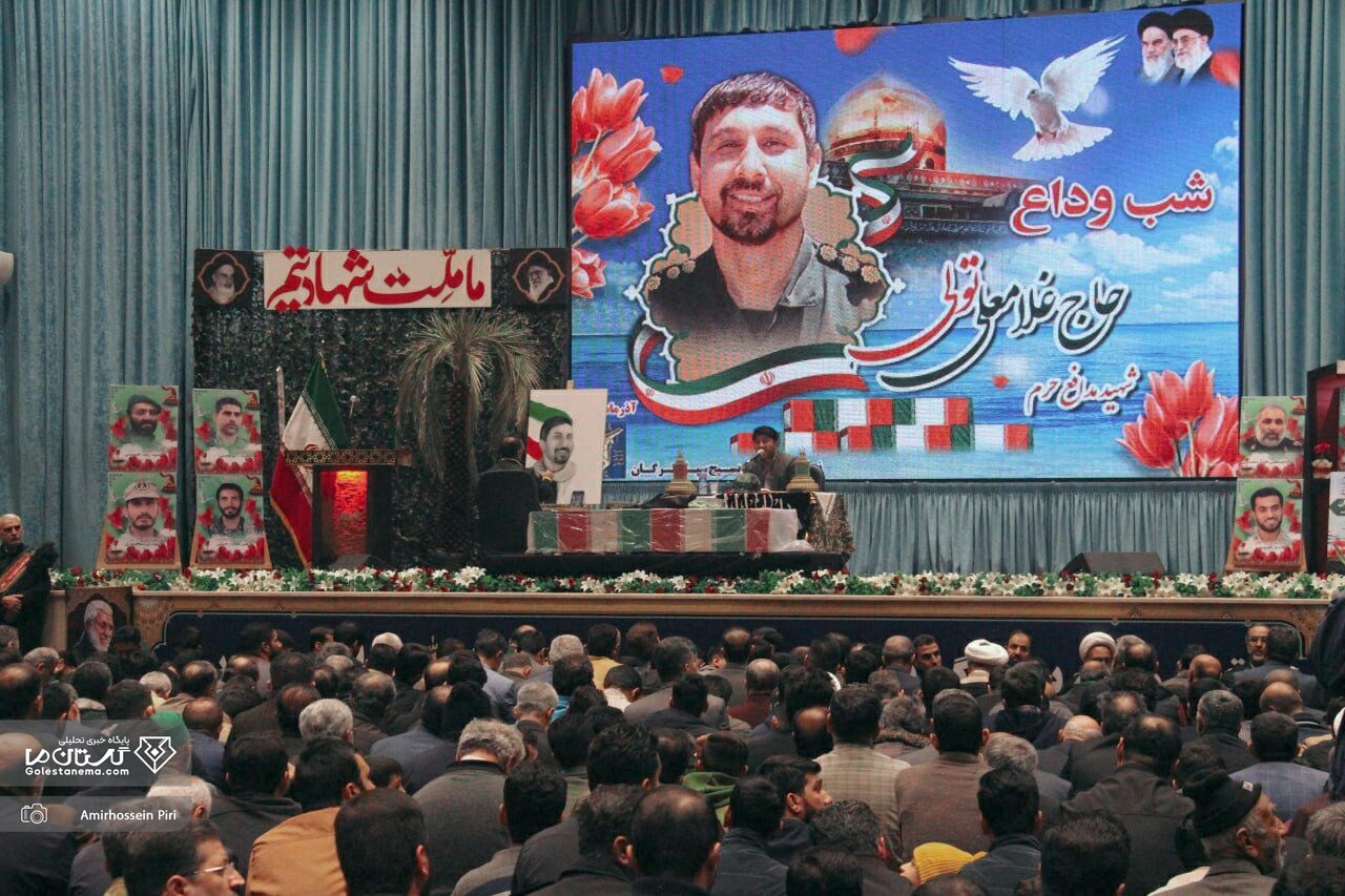 وداع گرگانی‌ها با پیکر اولین شهید مدافع حرم گلستان