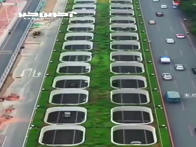بزرگراه و تونلی بسیار زیبا در گوانگژو چین