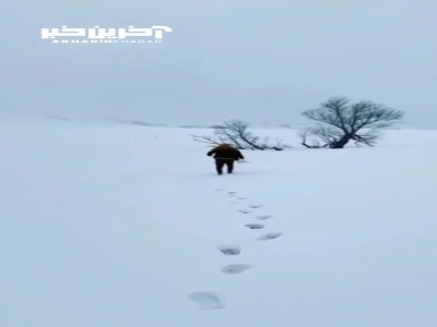 آبگرم در دل برف