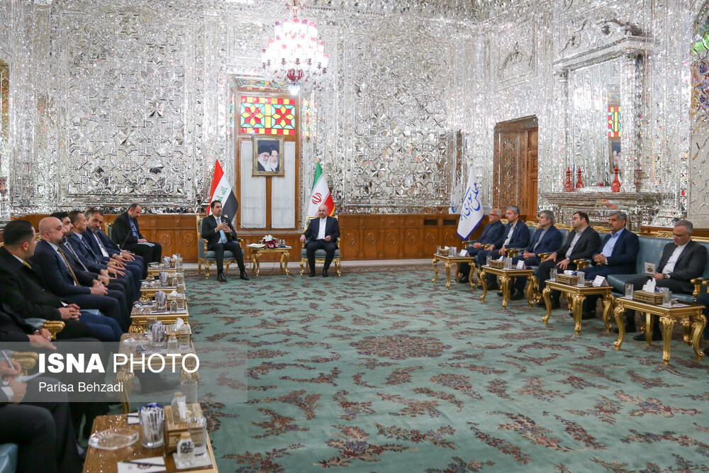 عکس/ دیدار نایب رئیس مجلس عراق با رئیس مجلس