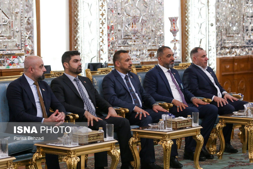 عکس/ دیدار نایب رئیس مجلس عراق با رئیس مجلس