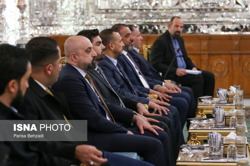 عکس/ دیدار نایب رئیس مجلس عراق با رئیس مجلس