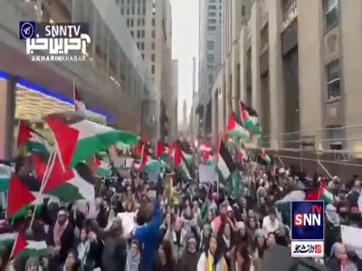تظاهرات گسترده کانادایی ها در حمایت از غزه و مردم فلسطین