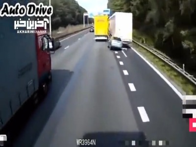 اشتباه مرگبار راننده برای رفتن به لاین سمت راست