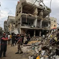 صحنه‌هایی از اثرات حملات و بمباران با بمب‌های فسفر و دودزا در شمال غزه