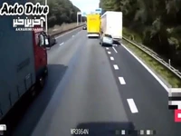 اشتباه مرگبار راننده برای رفتن به لاین سمت راست