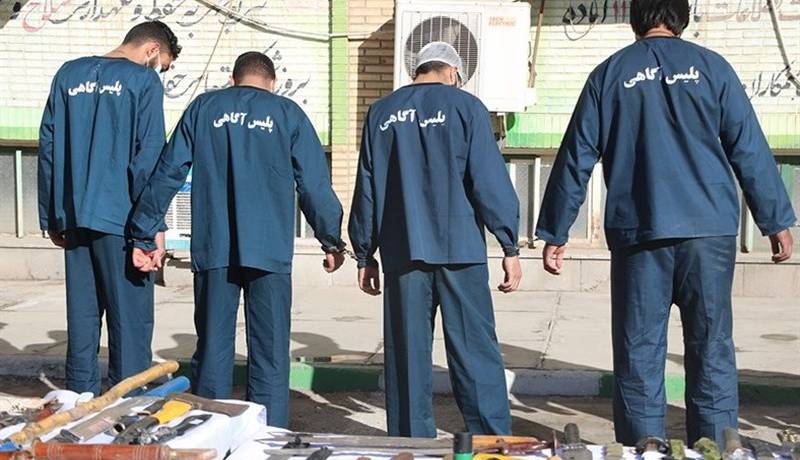 پایان اجرای طرح پیشگامان 4 با دستگیری ۱۳ نفر از اراذلواوباش بهارستان