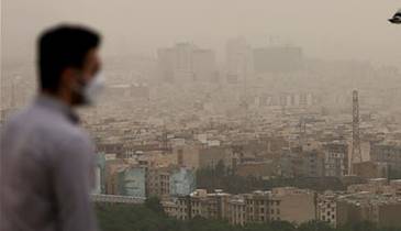عکس/ شدت آلودگی هوا در استان البرز