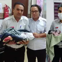 تولد نوزادان عجول یزدی در آمبولانس اورژانس ۱۱۵