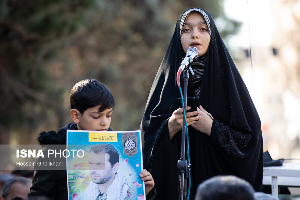 عکس/ مراسم تشییع شهید «الیاس چگینی» در قزوین  