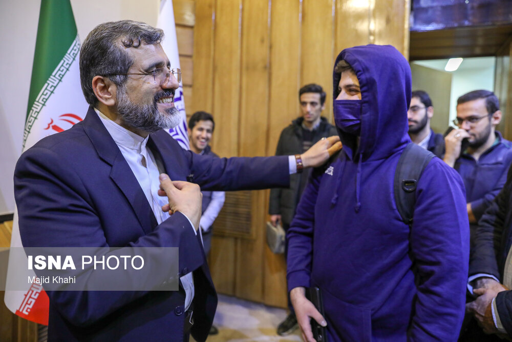 عکس/ حواشی حضور وزیر فرهنگ و ارشاد اسلامی در دانشگاه شریف     