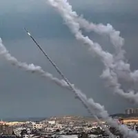 لحظه سقوط موشک گردان‌های قسام در تل‌آویو