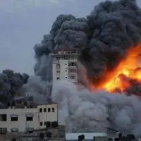 بمباران هولناک یک ساختمان مسکونی در غزه