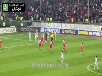 پرتاب اشیا توسط هواداران پرسپولیس بعد از گل دوم الدحیل‌