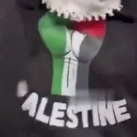 شعار آزادی فلسطین در متروی تورنتو 