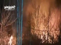 تصاویری از آتش‌سوزی در جنگل‌های آغوزبن رودبار