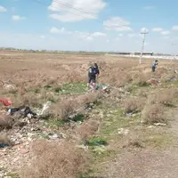 پاکسازی پناهگاه حیات وحش «دشت سوتاو» از زباله