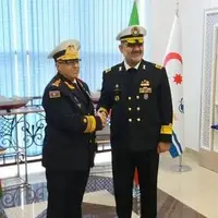 دیدار فرماندهان نیروی دریایی ایران و جمهوری آذربایجان