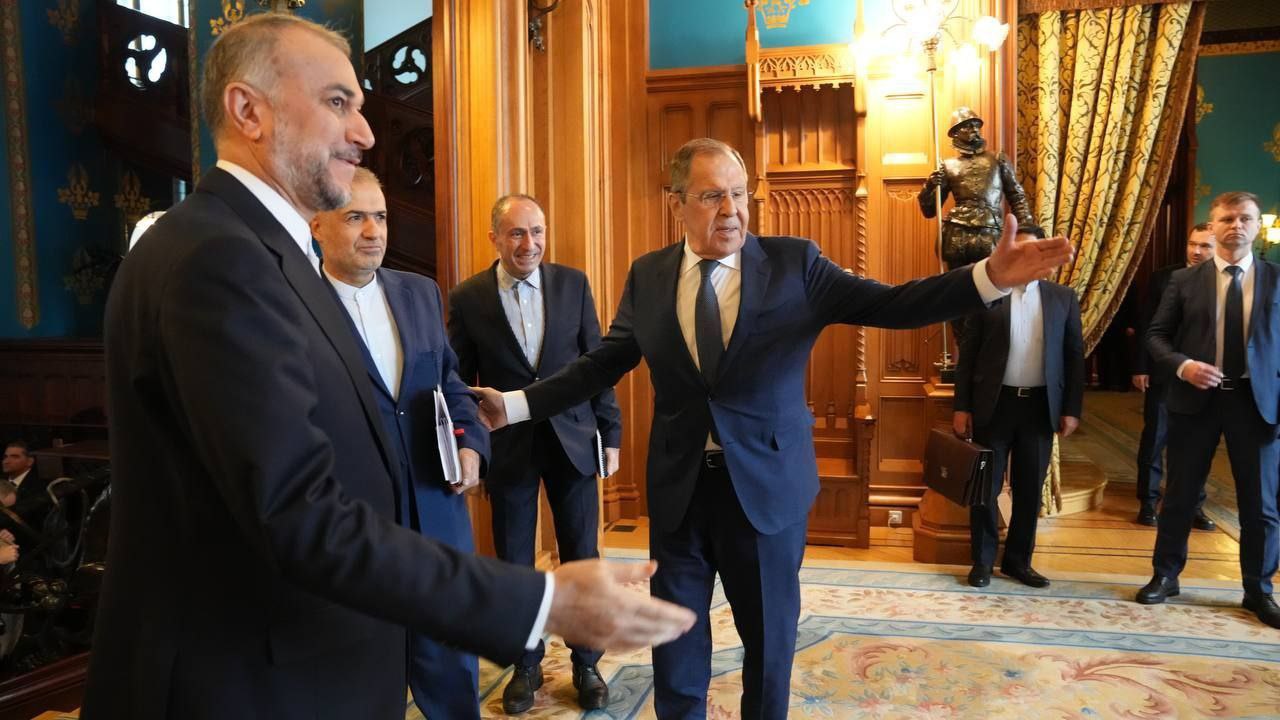 عکس یادگاری وزیران امور خارجه پنج کشور در مسکو