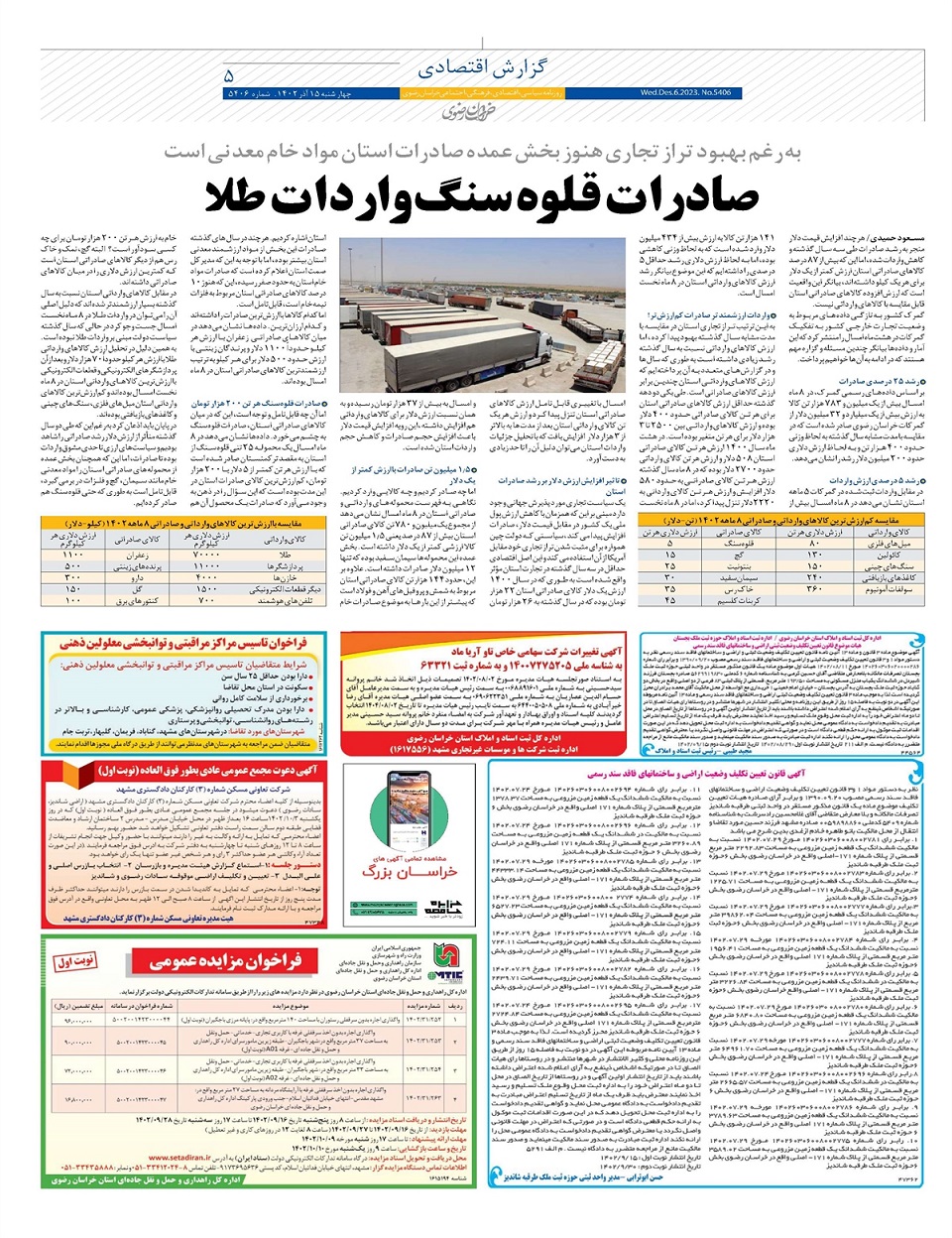 روزنامه خراسان رضوی