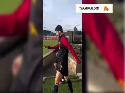زبان ایتالیایی با سردار؛ ویدیو آاس رم از حضور آزمون در تمرینات این تیم