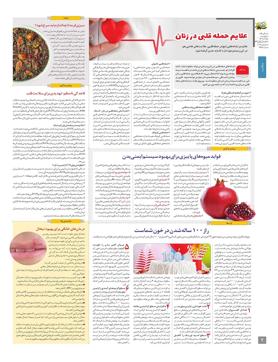 ویژه نامه زندگی سلام