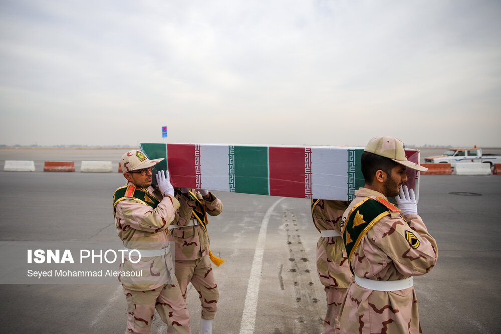 عکس/ مراسم استقبال از ۱۲ شهید گمنام در مشهد