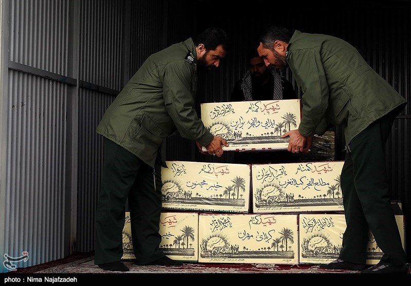 عکس/ مراسم استقبال از ۱۲ شهید گمنام در مشهد