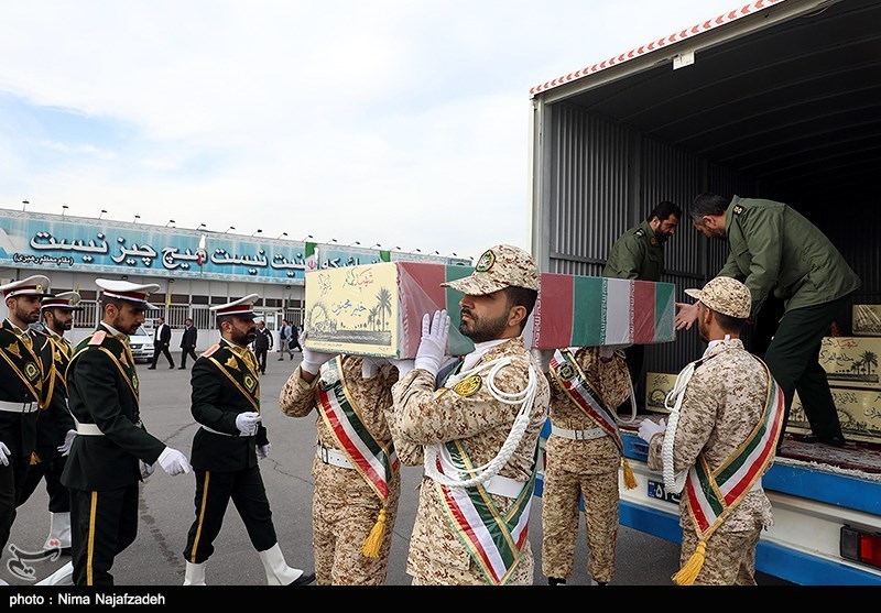 عکس/ مراسم استقبال از ۱۲ شهید گمنام در مشهد