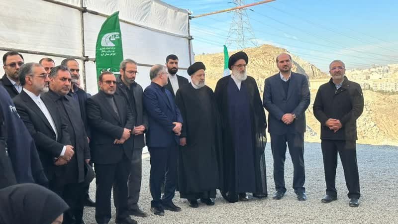 ورود رییس جمهور به بزرگراه شمالی شهید سلیمانی