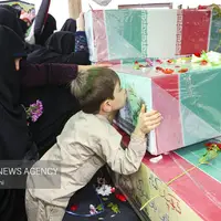 استقبال از شهدای گمنام در باغ موزه دفاع مقدس قم