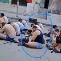 عکس/ تصویری از بازداشت روزنامه نگار فلسطینی در شرایط غیر انسانی 