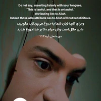 طرح/ براى آنچه زبان شما به دروغ مى‌‏پردازد مگویید حلال است