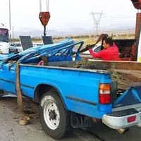 تصادف نیسان و تراکتور با ۱۱ مصدوم در بخش کوهین قزوین