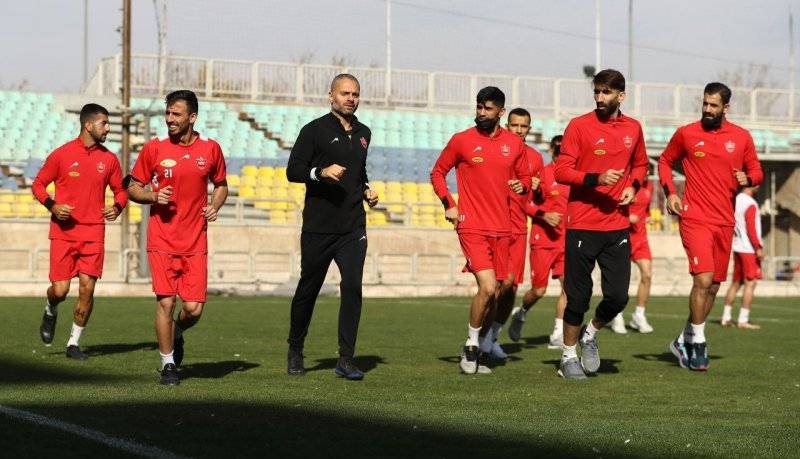 تمرین پرسپولیس بعد از برد با یک مهمان ویژه