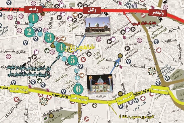 هیچ قسمتی از تونل مترو زیر بافت تاریخی شیراز نیست