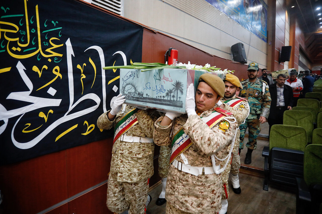 استقبال از ۴ شهید گمنام در همدان