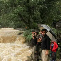 قطع راه ارتباطی روستا‌های دیشموک در بارندگی اخیر