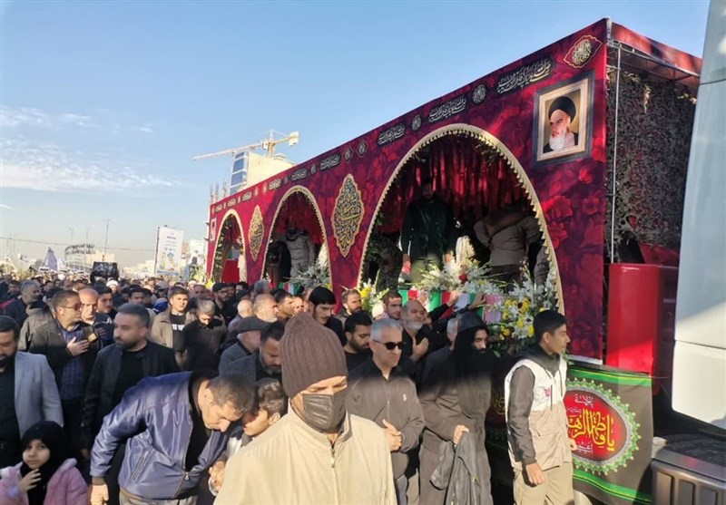 پیکر ۶ شهید گمنام در کرج بدرقه شدند