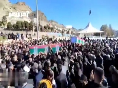 مراسم وداع با شهدای حادثه تروریستی راسک در زاهدان